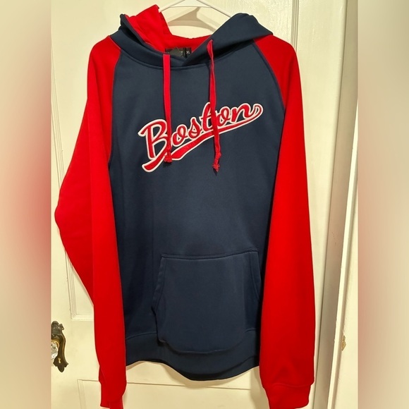 delusptomay Other - Delusptomay Men’s Boston Navy and Red Men's Hoodie Size XL NWT